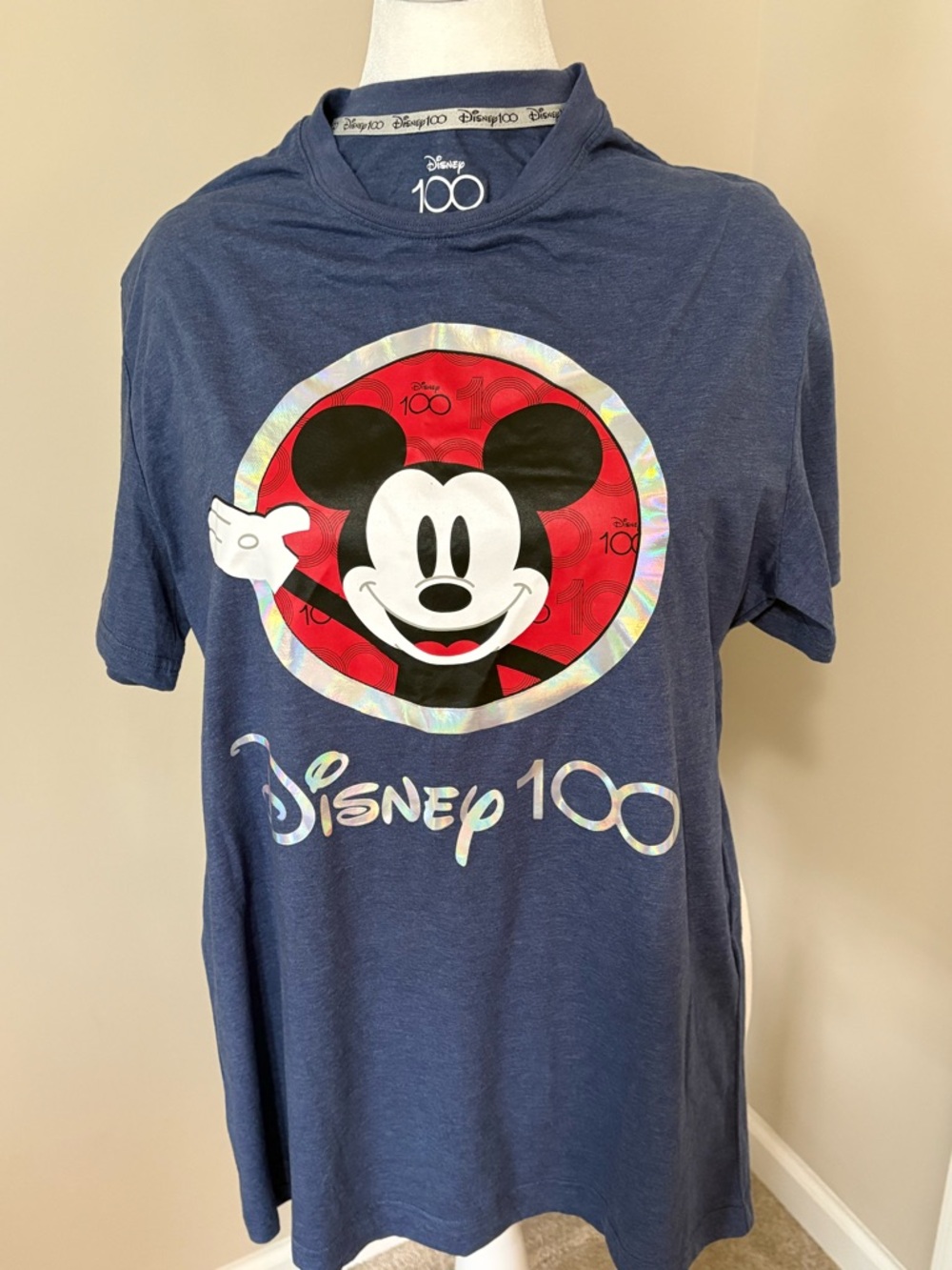 Disney 100 Navy Mickey Mouse Men’s T shirt